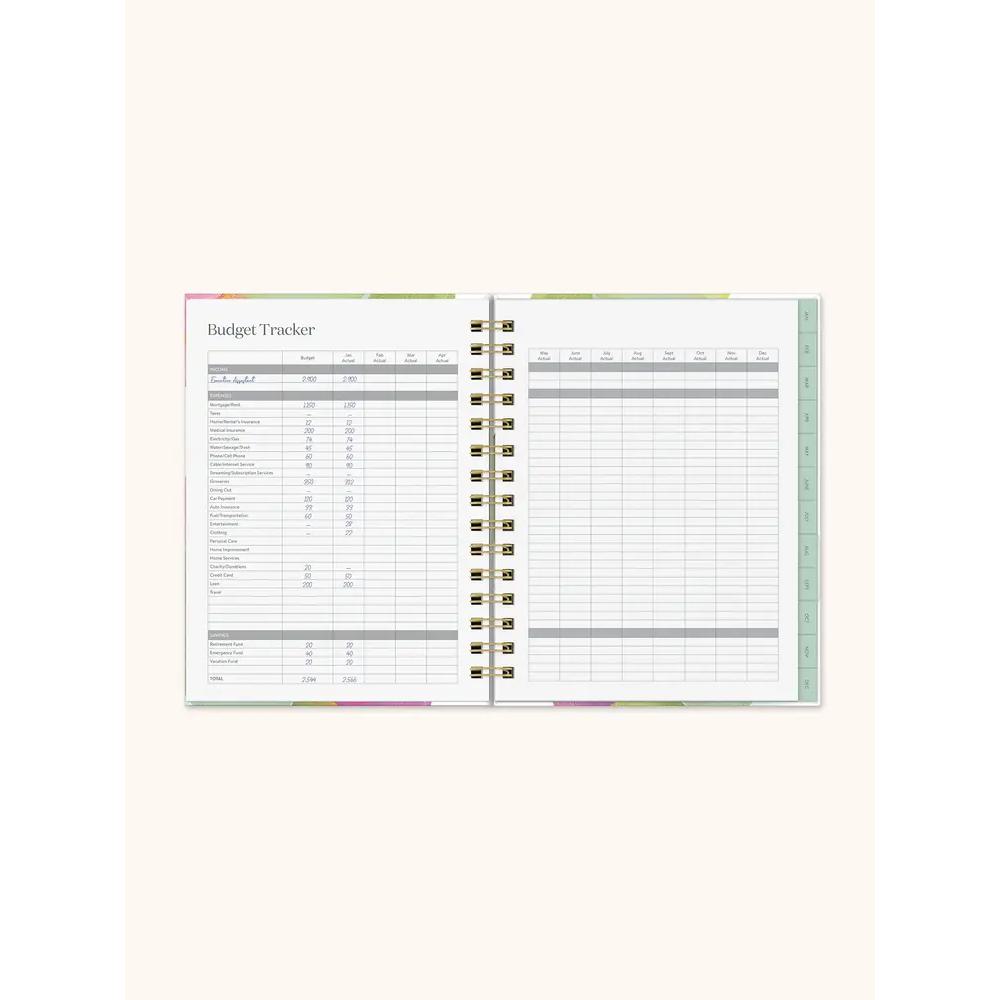 Orange Circle Studio, Planners, Art & School, 2024, 12 Month, Edie, Tabbed, Fresh Start, 686099